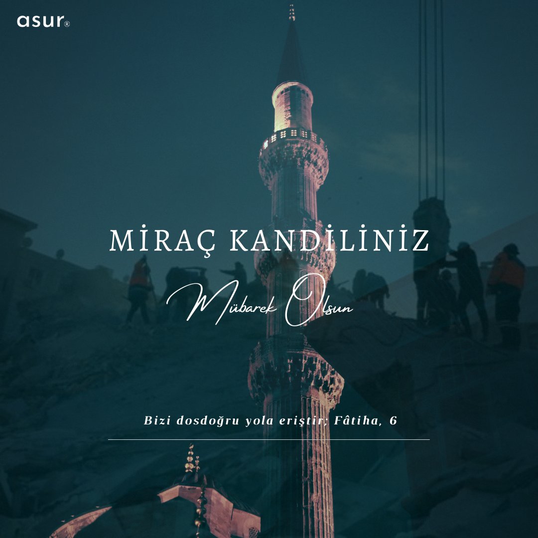 softasur's tweet photo. " Bizi dosdoğru yola eriştir; Fâtiha, 6 " Tüm islam aleminin Miraç Kandili Mübarek Olsun #MiracKandili https://t.co/DnZrfMyWed