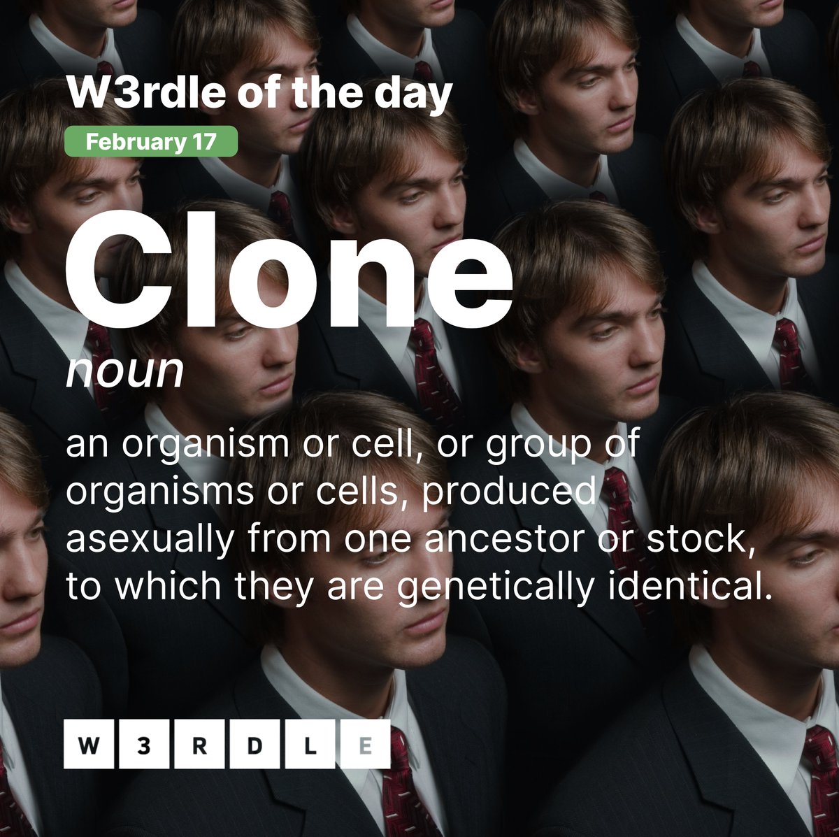 #W3rdle W3rd of the day! 💚

Do you wanna see cloning technology soon? 🌀

Reminder to those who have access to our whitelist to visit w3rdle.com to mint. 💚

#NFT #DigitalCollectible #W3rdle #NFTCommunity