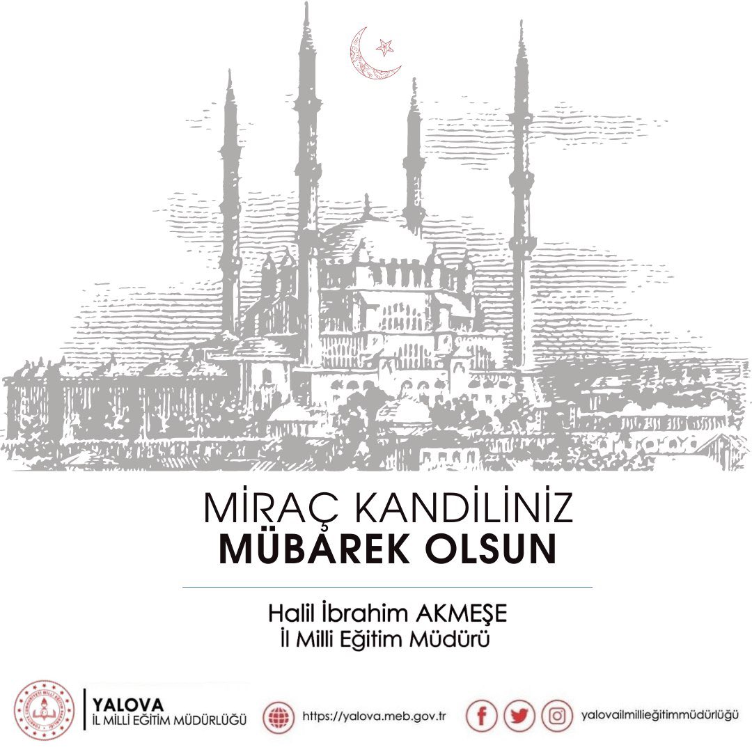 Ülkece zor günler geçirdiğimiz şu zamanlarda hem Cuma hem de kandil olan bu mübarek günde Rabbimizin affına ve bereketine nail olanlardan eylemesi duasıyla… Miraç Kandiliniz mübarek olsun.#miracgecesi