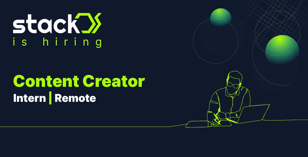 StackAI_xyz's tweet photo. ⏰ HIRING O'CLOCK ⏰

StackOS is looking for a Content Creator (Intern) with a passion for Web3 &amp; blockchain technologies.

Internship Details: https://t.co/HSjXnOCVdn  🚀

#StackOS #Web3 #DeCloud #BSC $AVAX $MATIC $REEF $STACK @DeCloudOrg https://t.co/7WiznwIxVZ