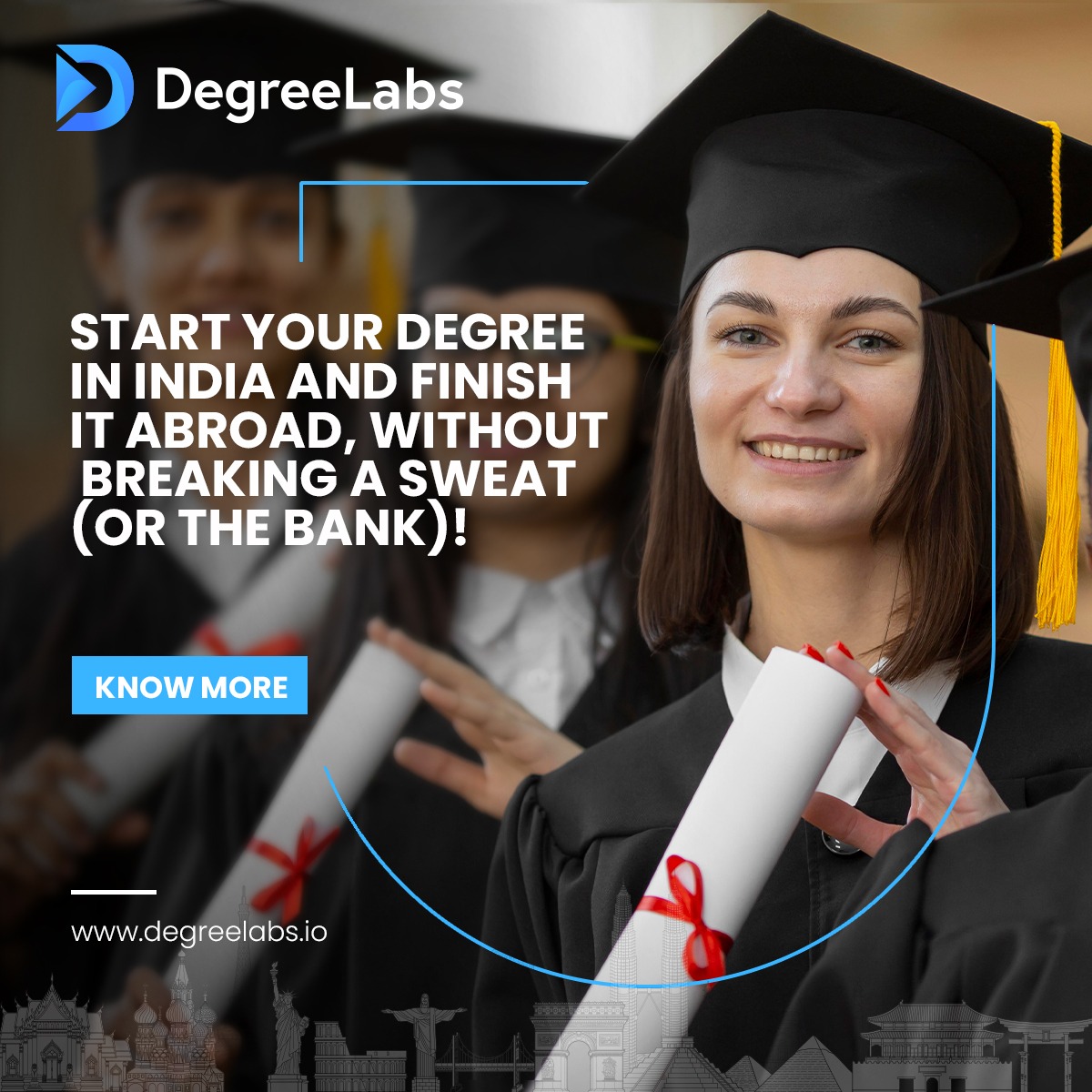 #DegreeLabs is the trusty compass that guides you towards the best #GlobalEducationPrograms, starting from #Indianinstitutions and ending with a #globaldegree from a prestigious #foreignuniversity. 

Click here to know more: degreelabs.io