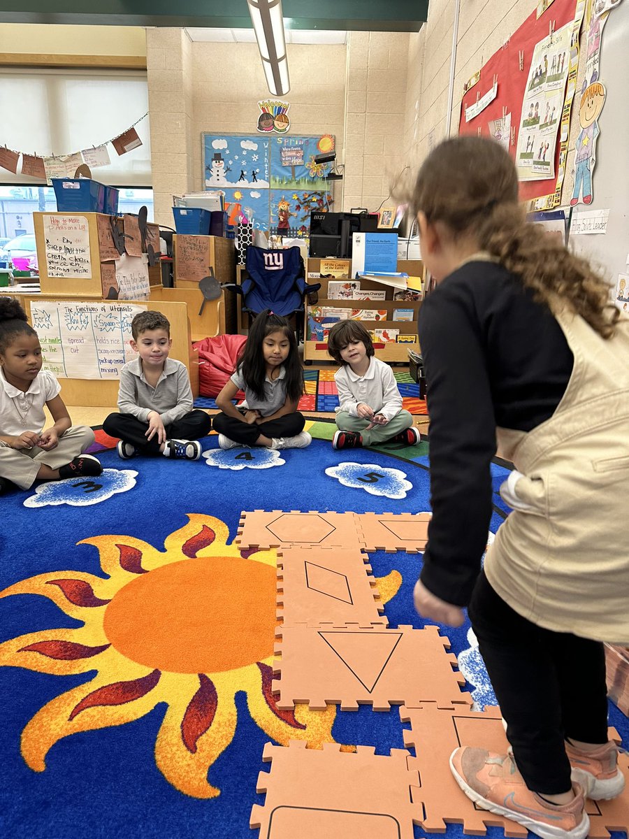 LaurenToffel's tweet photo. Jumping into Friday while reviewing our shapes! Having fun while learning, keeps us going!! #rm206 #jmfeclc #TogetherWeCan https://t.co/xpC1tJ3qyn