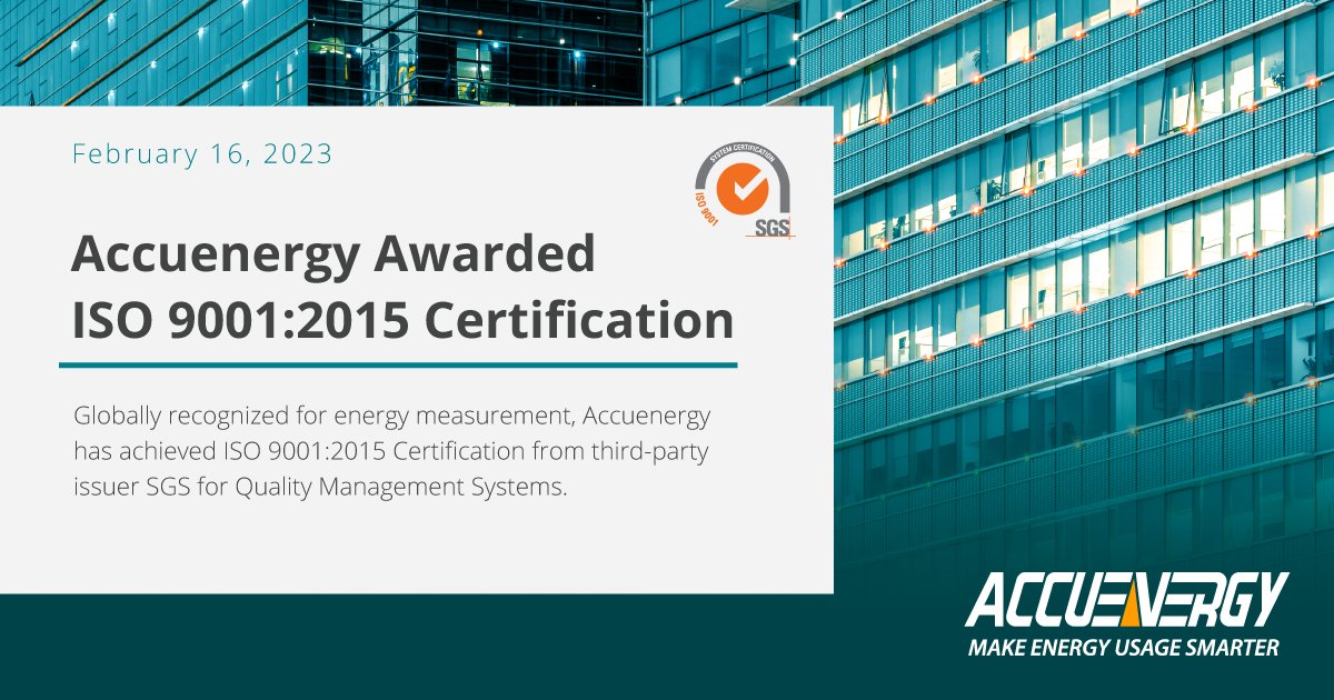 Accuenergy on Twitter "Proud to announce Accuenergy has has been