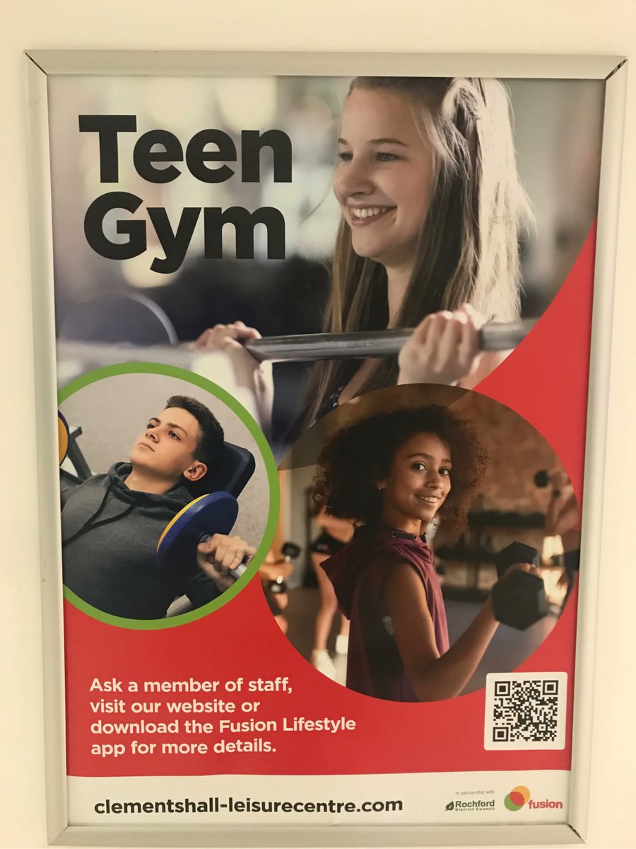 Teen Gym at Clements Hall Every Monday 16.30 till 18.30, Saturday and Sunday 9.00 till 11.00 and coming soon Tuesday 16.00 till 18.00 Book via the app, website, call the centre on 01702 207777 or book at Reception