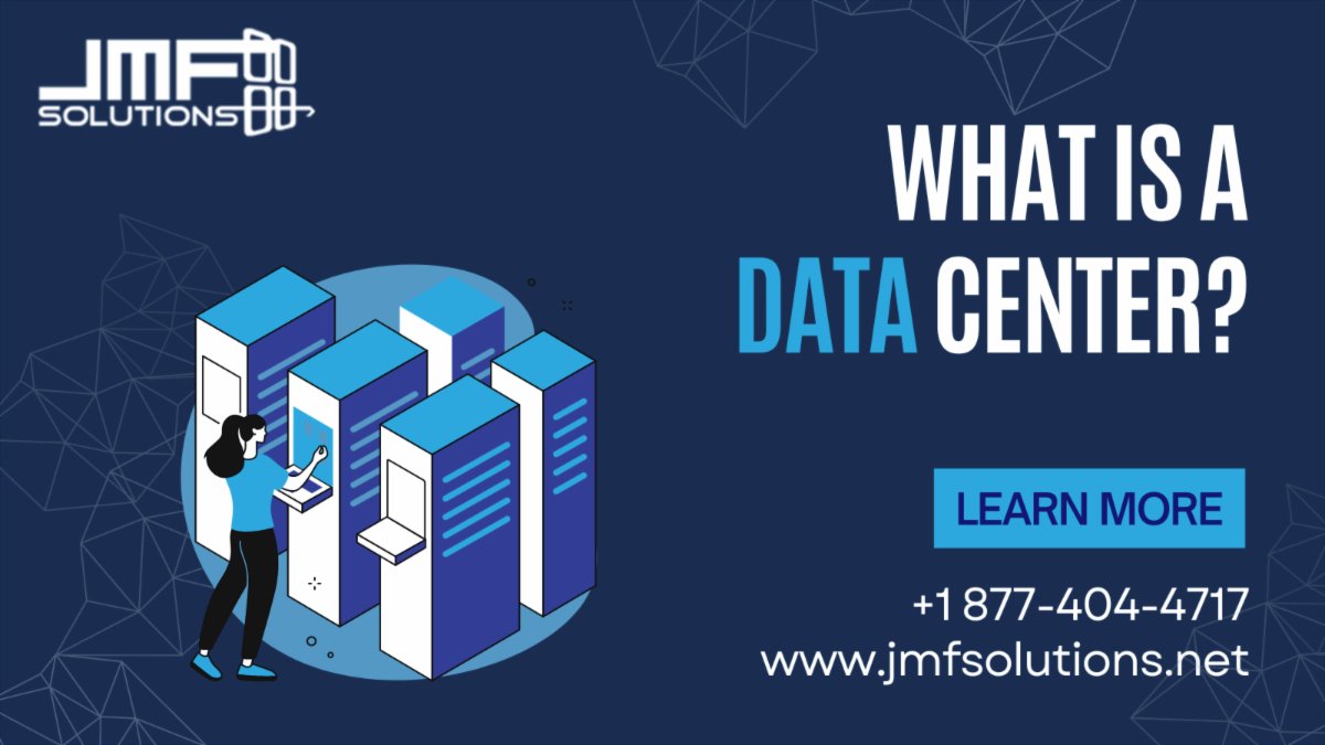 jmf_solutions's tweet image. What is a Data Center?

A data center is a building that houses computer systems used for processes such as data storage and server hosting among many other uses. 

Learn more at jmfsolutions.net

#JMFSolutions #JMF #DataCenter #Data #Storage #Server #Hosting #Business