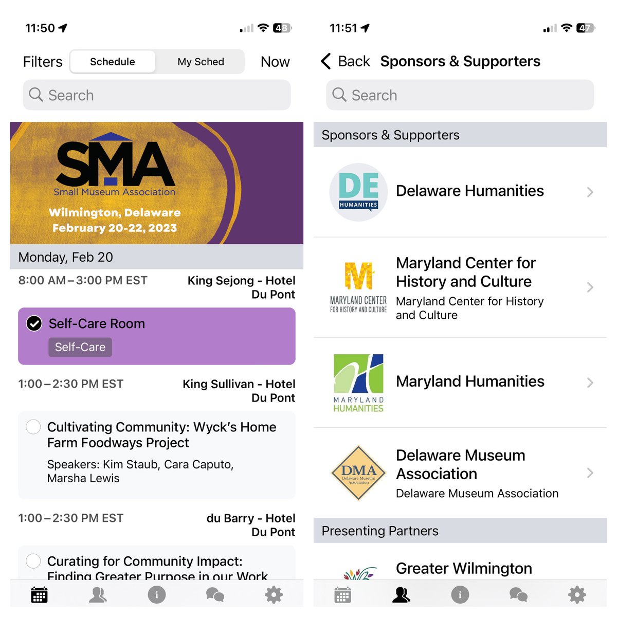 smallmuseums's tweet image. #SMA2023 Attendees,  go on and download the @sched  app! Search for "small museum" and start making your conference itinerary. SMA will be sending important (and sometimes fun!?) information through the app during the conference. #smallmuseums