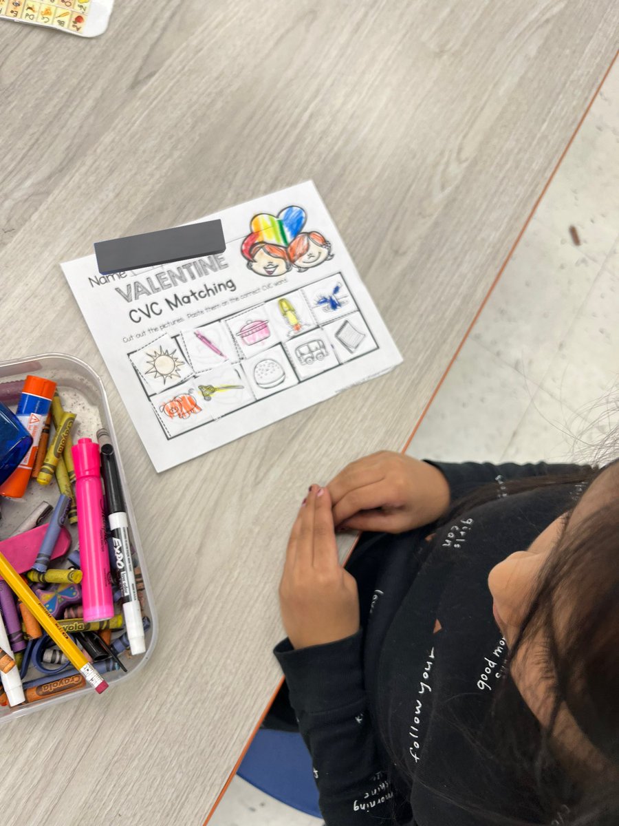 I loved seeing students tap out their CVC words and then matching them with the picture!