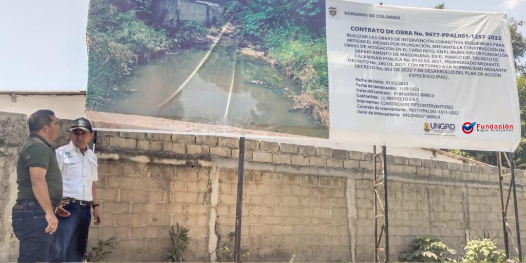 Gracias al gobierno nacional <a href="/petrogustavo/">Gustavo Petro</a> <a href="/UNGRD/">UNGRD🇨🇴</a> por la aprobación y el inicio de obras para la mitigación del riesgo e inundaciones en el municipio caño el riito <a href="/Alcaldiafcion/">Alcaldía De Fundación</a> <a href="/RenovacionCo/">Agencia de Renovación del Territorio</a> <a href="/elviamejiafer/">Elvia Mejía F.</a> <a href="/jccamacho6410/">janeth camacho</a> <a href="/MilagroHg/">kellis Hernández</a>