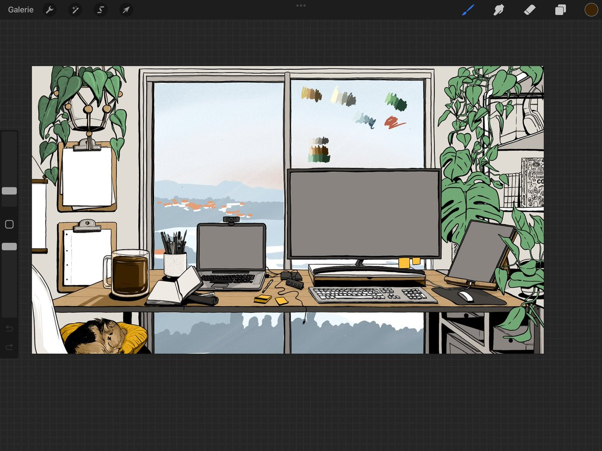 Dessin de la semaine réalisé en live sur <a href="/TwitchFR/">Twitch FR</a> ✍️ Une belle semaine de stream 🤓 
[📱 A l’iPad avec <a href="/Procreate/">Procreate</a>]