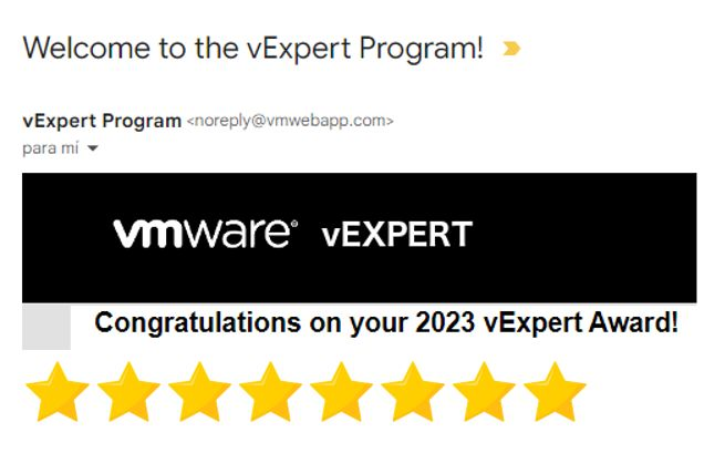 RawlCoria's tweet image. 📢 Acaban de publicar los 𝘃𝗘𝘅𝗽𝗲𝗿𝘁 𝟮𝟬𝟮𝟯 𝗔𝘄𝗮𝗿𝗱𝘀 𝗔𝗻𝗻𝗼𝘂𝗻𝗰𝗲𝗺𝗲𝗻𝘁𝘀!! Bonita manera de cerrar la semana, siendo elegido por 8º año consecutivo miembro de la #vCommunity

Enhorabuena a todos los amigos #vExperts que repiten y a los recien llegados!!