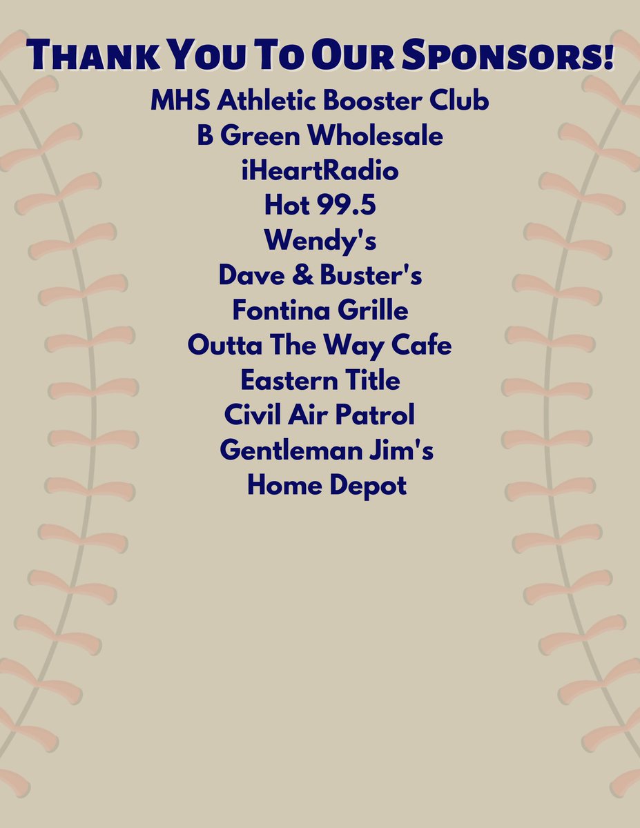 MHSBaseball_MD's tweet photo. Our partners and sponsors continue to grow!  Shoutout to those who are joining us or donating!

Interested in partnering with us?  There is still time.  April 1st is the cut off date.  DM for more info!

#MagruderPride #ColonelsBaseball #SpringFling23 #ClusterDay https://t.co/C7UTwlbrt2