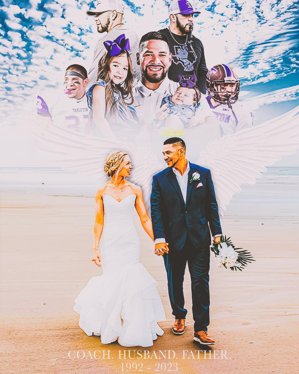 CoachBrownLBs's tweet photo. Love this picture. We miss you coach, please rest easy. 💜 https://t.co/e1r3oGdnWl