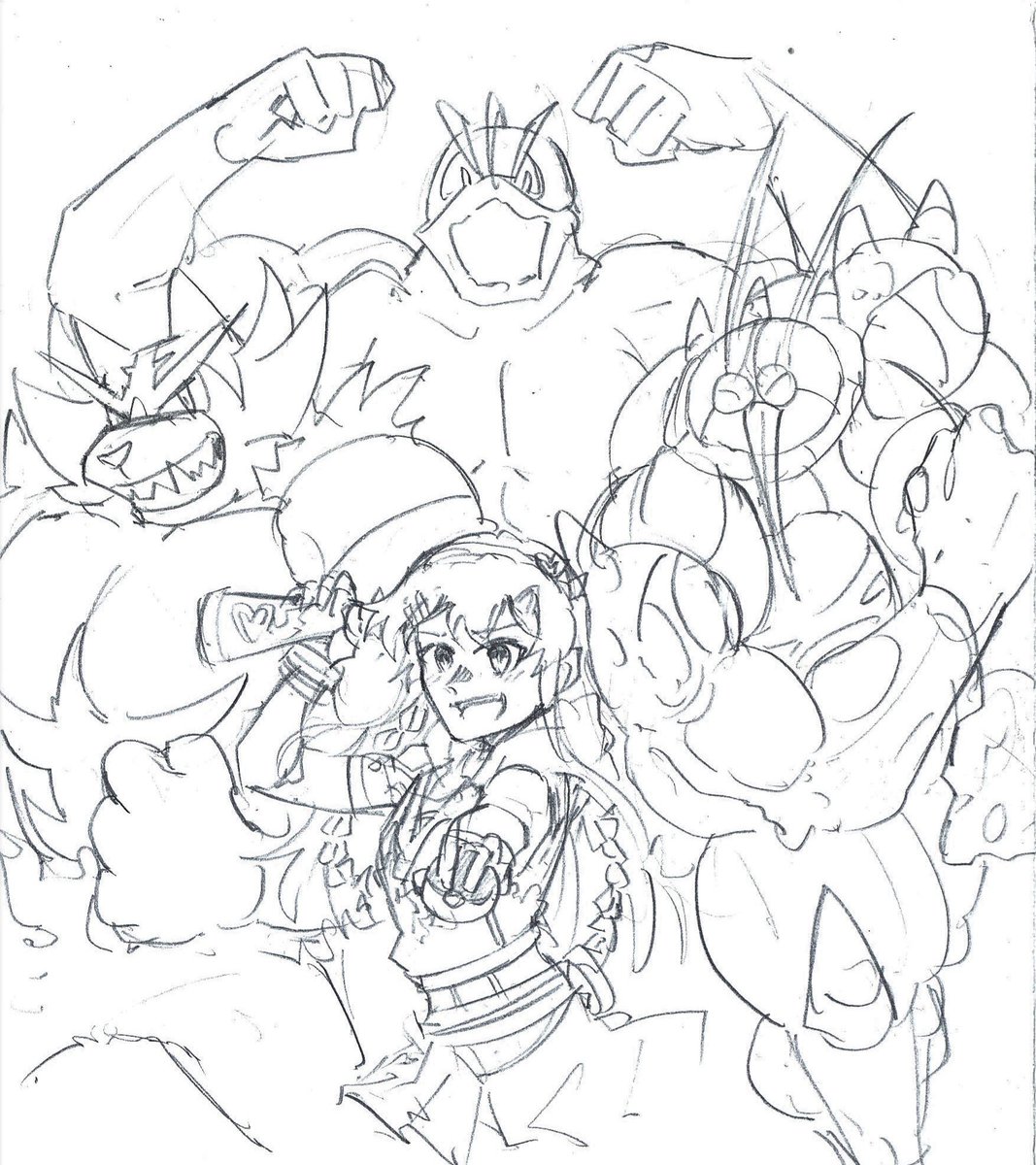 昔ミリ×ポケを描いたことあると思い出して、最後は没にしたけどなんのポケを使うか考えるの普通に楽しい
ここに置いてきます 