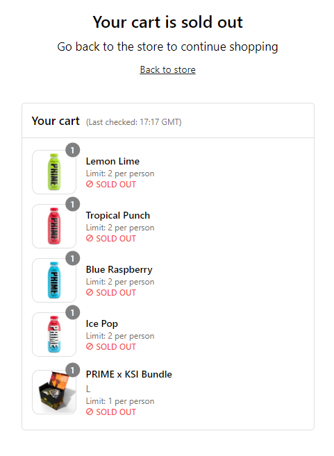 SASxSH4DOWZ's tweet image. Same man thought I would do a tactical and add 1 of everything to try get anything and they all changed to sold out while I was waiting for 10 mins in cue, pain 😂😂😂