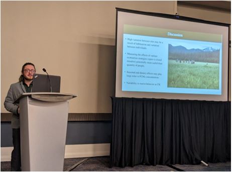 Exciting presentation <a href="/TWS_NCS/">TWS_NCS</a> conference this past week by WECOS Lab member <a href="/JustinPinero3/">Justin Pinero</a> about the impact of tourism on brown bear stress physiology at Lake Clark National Park and Preserve in Alaska!