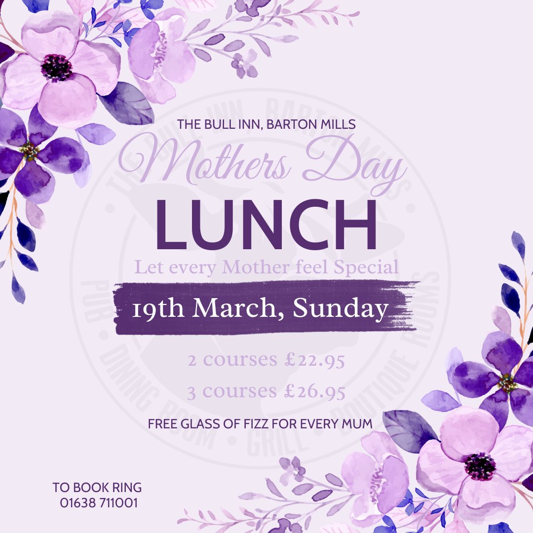 join us this mothers day and show your mum just how special she is 💜