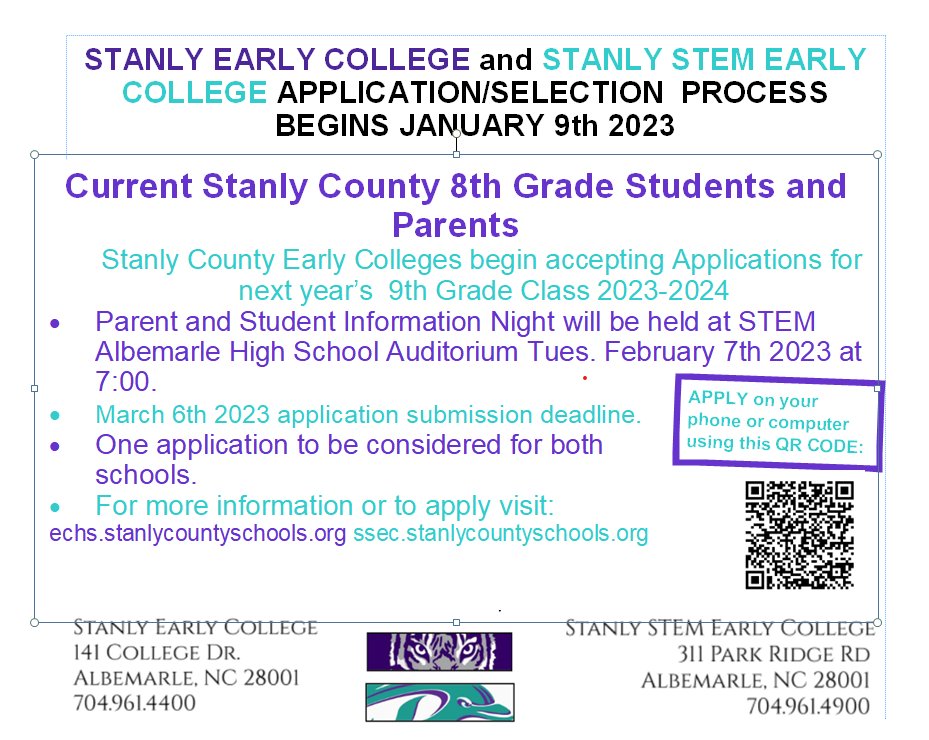 Stanly Early College tweet media