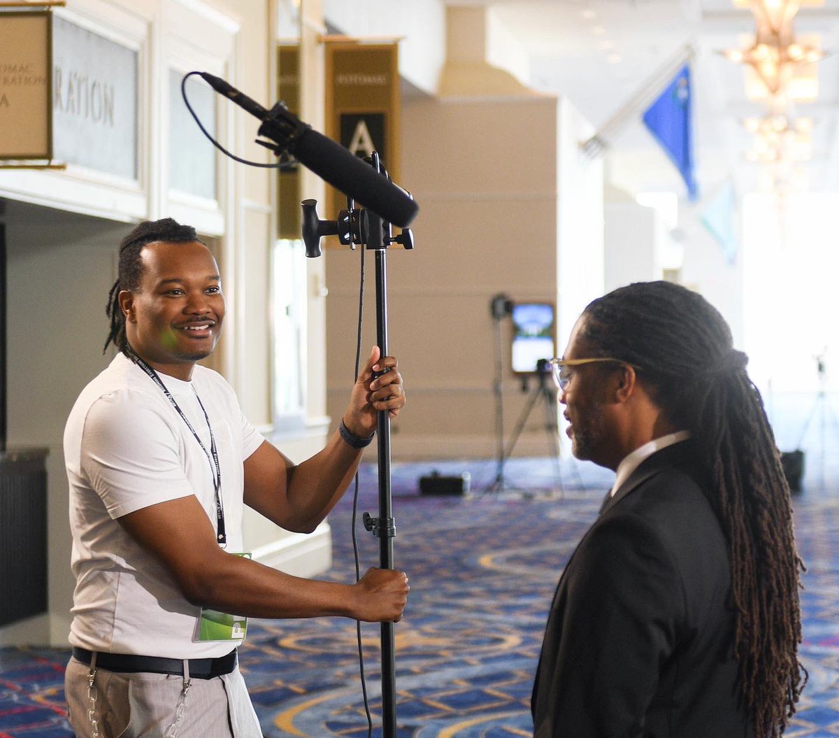 A #bts look at our shoot with <a href="/UL_Standards/">UL Standards & Engagement</a> at <a href="/BlackEngineer/">BEYA STEM</a> 
.
.
.
#videoproduction #corporatebranding #corporatevideo #eventvideography #corporateevent #interview #videointerview #dcvideographer  #videomarketing #videoagency #eventcinematography #digitalmarketing