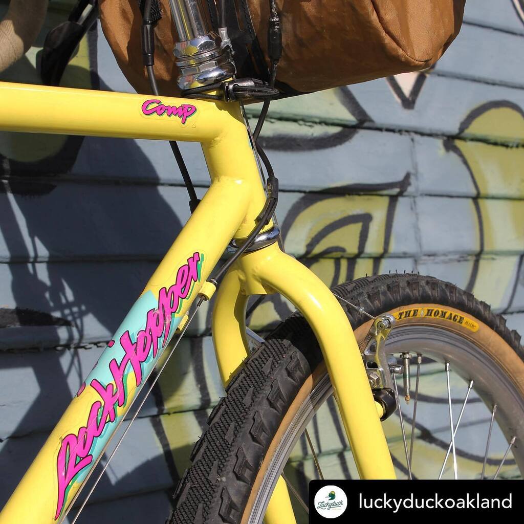 Some bikes just look like they’re happy😄This fully restored Rock Hopper with our 46-30t GS cranks is certainly that. 
Posted <a href="/withregram/">Repost app</a> • @luckyduckoakland It’s been a few months since Noah commissioned this fun ripper Specialized Rockhopper and it’… instagr.am/p/CoxXlb2JtoY/