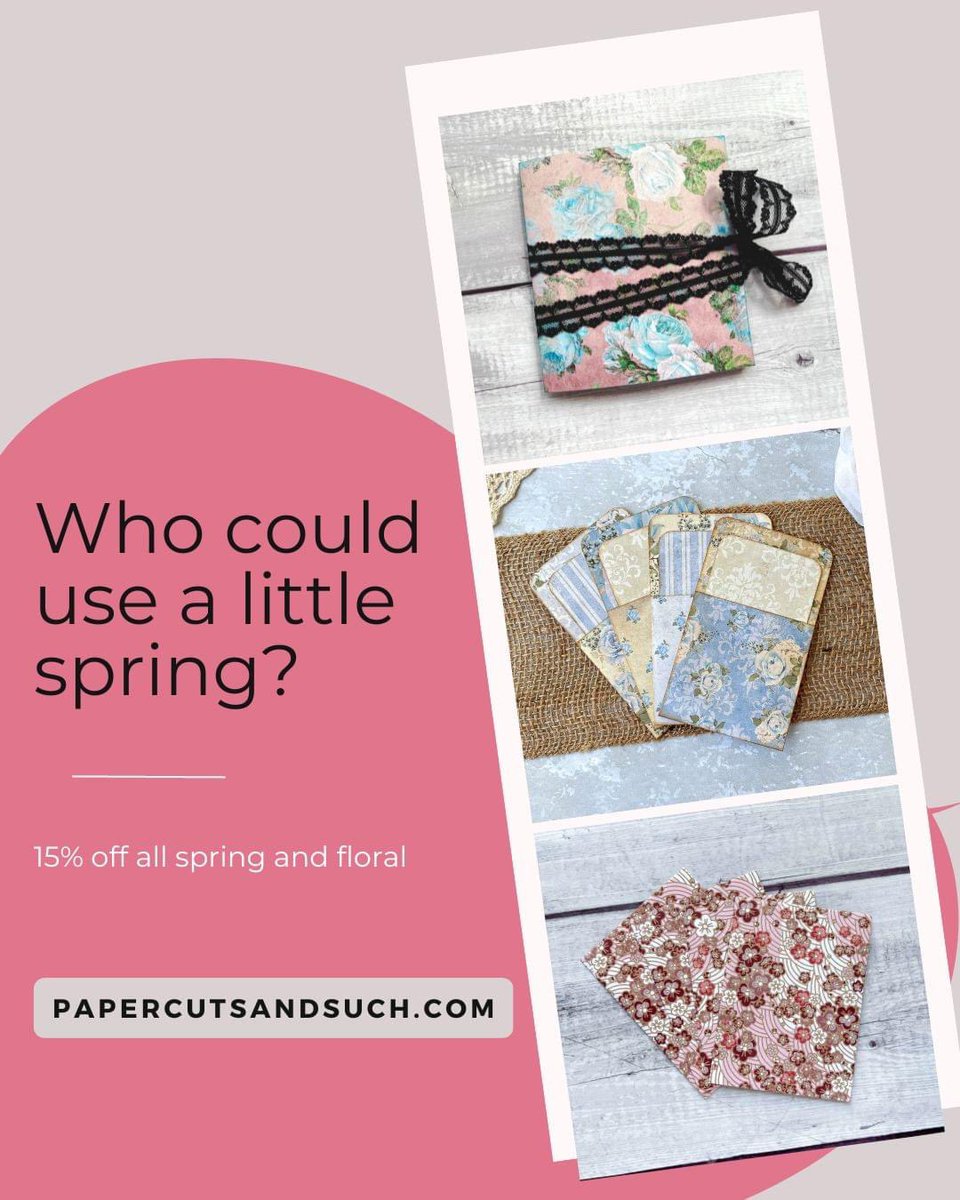 Papercutsnsuch's tweet photo. Who else is ready to say goodbye to winter and hello to spring? 

#junkjournal #scrapbook #papercrafter 

https://t.co/SiCP396VV3 https://t.co/Fty5sP0okQ