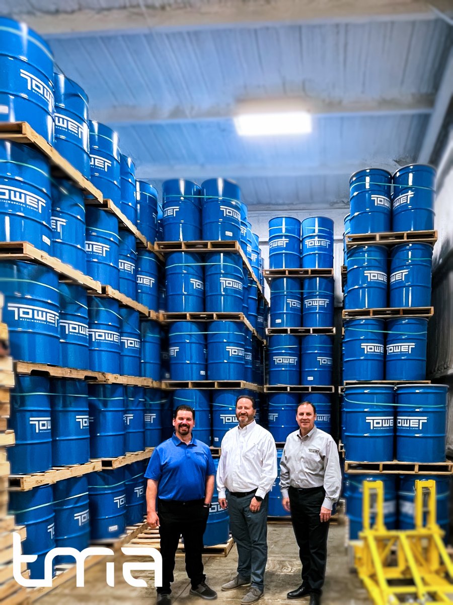 TMA President Patrick Osborne Visited w TowerMWF in Chicago's President/CEO Scott Prince this week. Tower's metal forming fluids are custom-made for #automotive, #aerospace, #defense, #appliances, medical and heavy equipment. TowerMWF.com