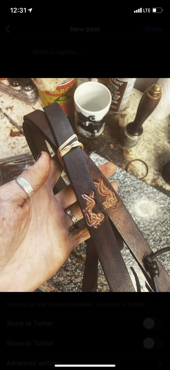 _malwhaley's tweet photo. some NM cowboy is gonna have the coolest split reins around. i love my job. https://t.co/Mp97dgKu95
