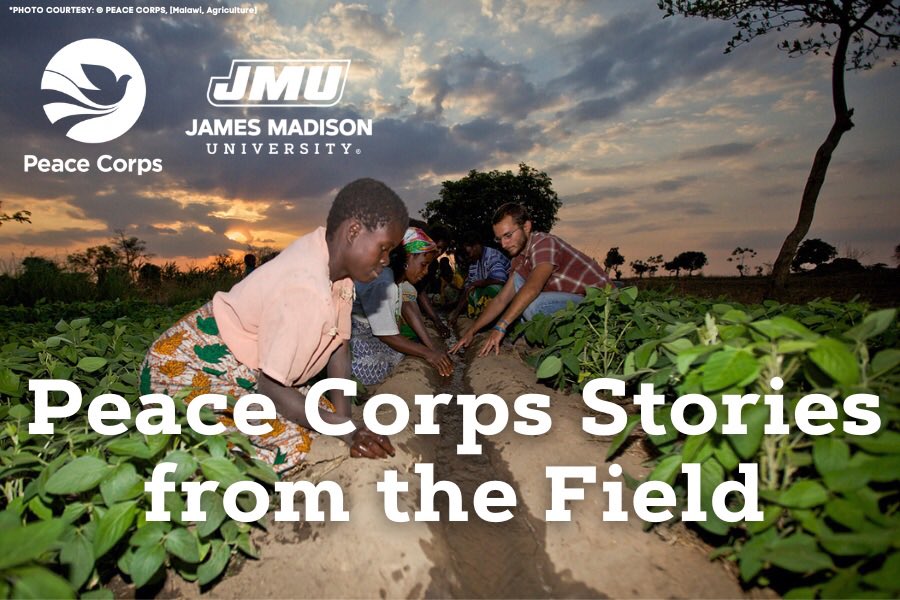 An evening of “Stories from the Field” told by Returned Peace Corps Volunteers. Learn about this globally-minded career path and cultural learning experience. Feb 22nd. Hosted by the Peace Corps Prep Certificate program at JMU. bit.ly/3xuxn4g <a href="/jmucareer/">JMU University Career Center</a> @JMUABP