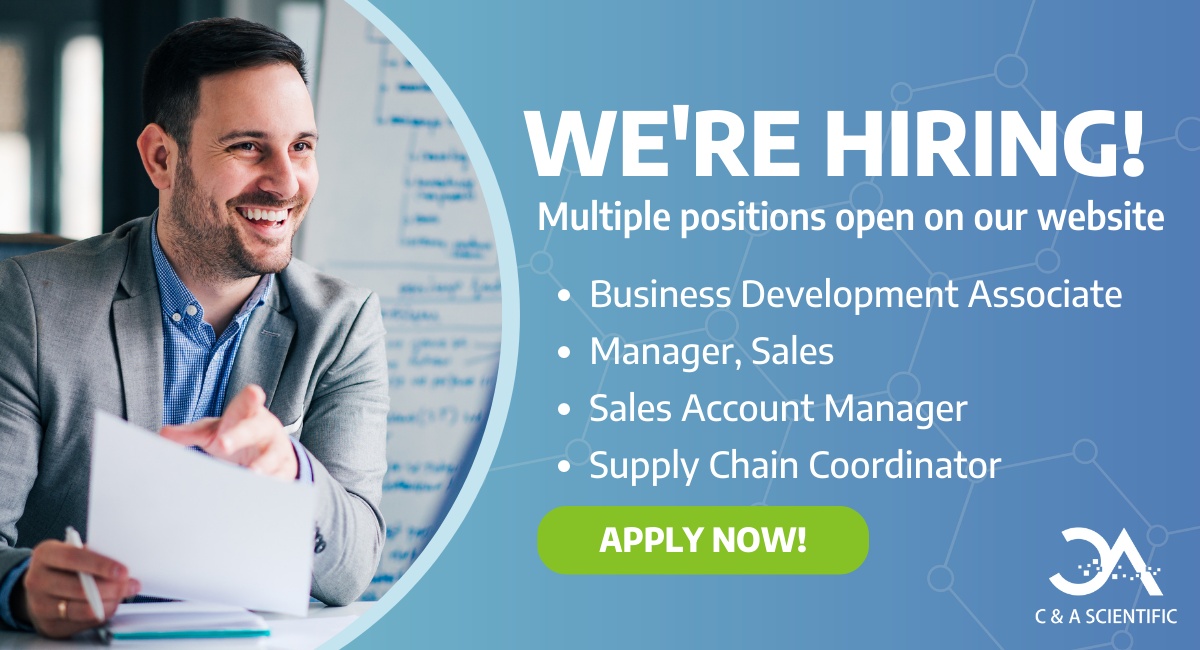 cnascientific's tweet photo. C &amp; A Scientific is #Hiring the following positions:

✅ Business Development Associate
✅ Manager, Sales
✅ Sales Account Managers
✅ Supply Chain Coordinator

Interested in one of these positions? Apply here today: 👇👇https://t.co/R6EZ8mcDJ4

#OpenPositions #Career #JobSeekers https://t.co/ejJavGYPZh