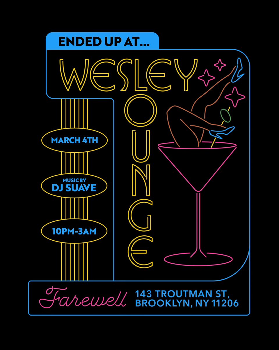 The Wesley lounge is back and we taking over Brooklyn!! Can’t wait to see all the beautiful faces of our community. Mark your calendars and get your tickets. Link in bio 

eventbrite.com/e/wesley-loung…