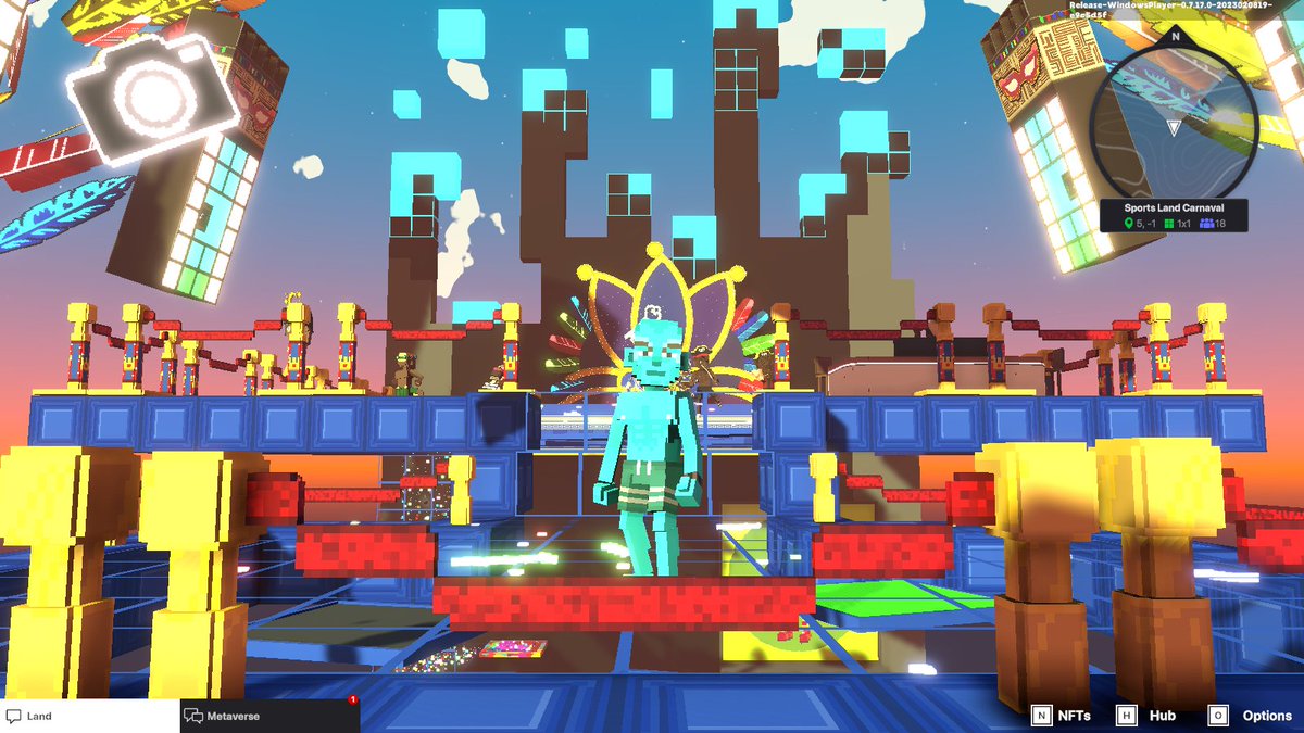 GreedBoiii's tweet photo. @TheSandboxGame @hermitcrabgame Celebrating the Carnival in the SportsLand experience by @hermitcrabgame ! 🥳 https://t.co/ZOoDYFuj3O