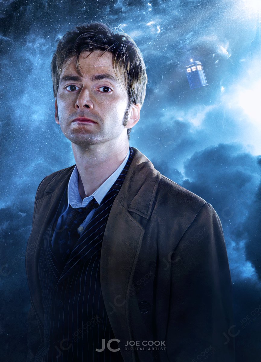 Cook11Joseph's tweet photo. "I'm burning up a sun just to say goodbye."
Next up, it's the Tenth Doctor!
#doctorwho #60thanniversary #TARDIS #digitialartwork #poster #bigfinish https://t.co/oAcRAnWkk0