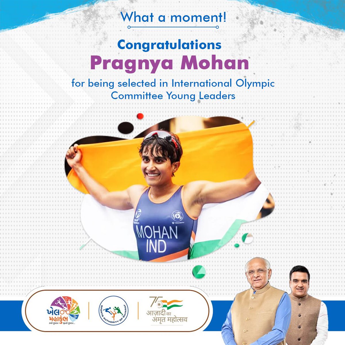 What a moment! Congratulations to Shaktidoot Player, Pragnya Mohan for being selected in International Olympic Committee Young Leaders 2023-2026. Keep highlighting the name of India with your achievements.