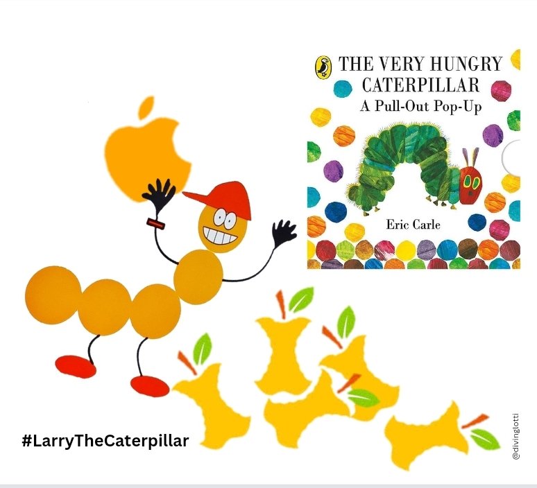 One Minute Brief of the Day:
Create posters to advertise ANYTHING using the  #LarryTheCaterpillar character in different creative ways. @OneMinuteBriefs @Apple #theveryhungrycaterpillar