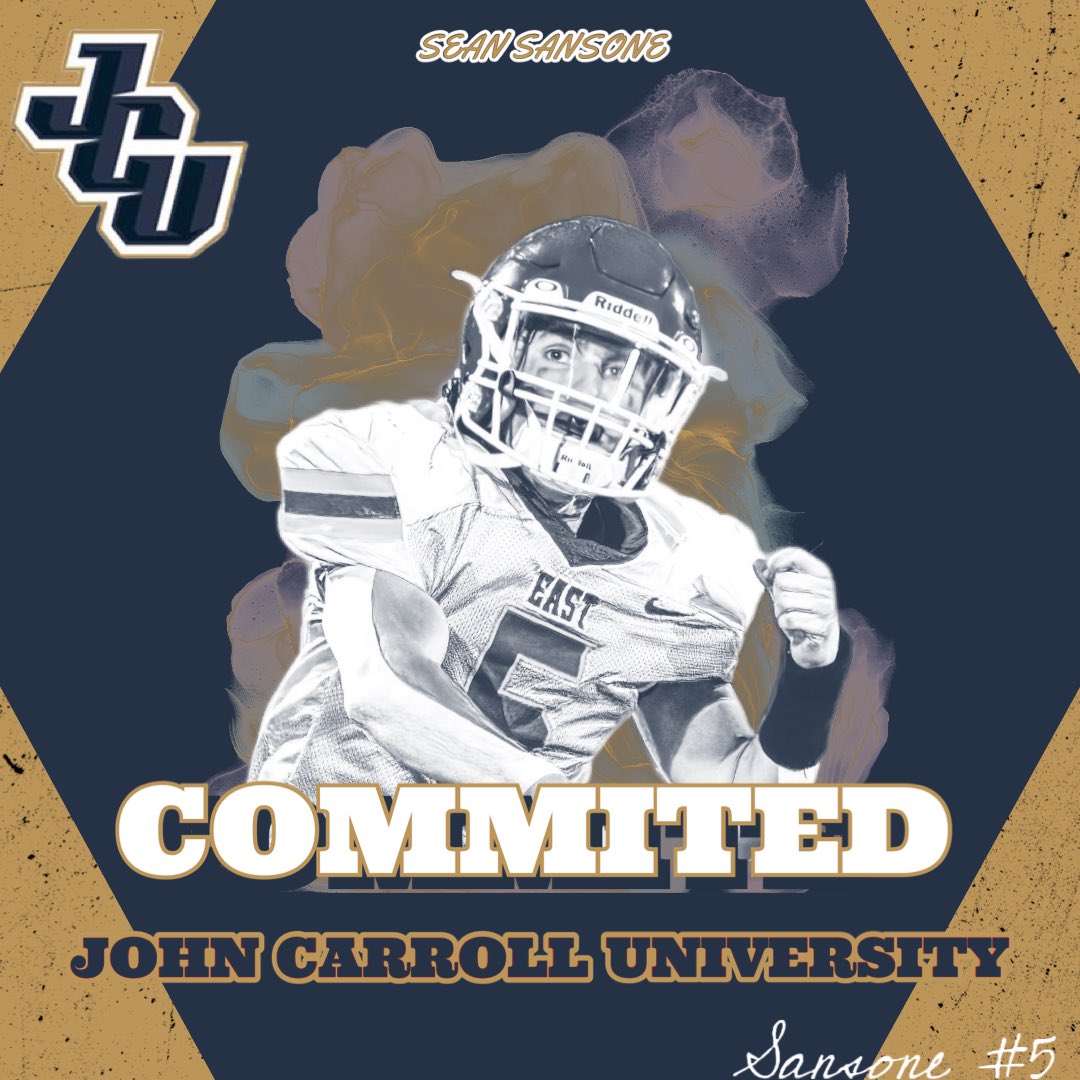 SeanSansone1's tweet photo. Excited to announce my commitment to John Carroll University! @Jeff_Behrman  @JCUFootball @WEFlamesFB https://t.co/JNKujFXDwD