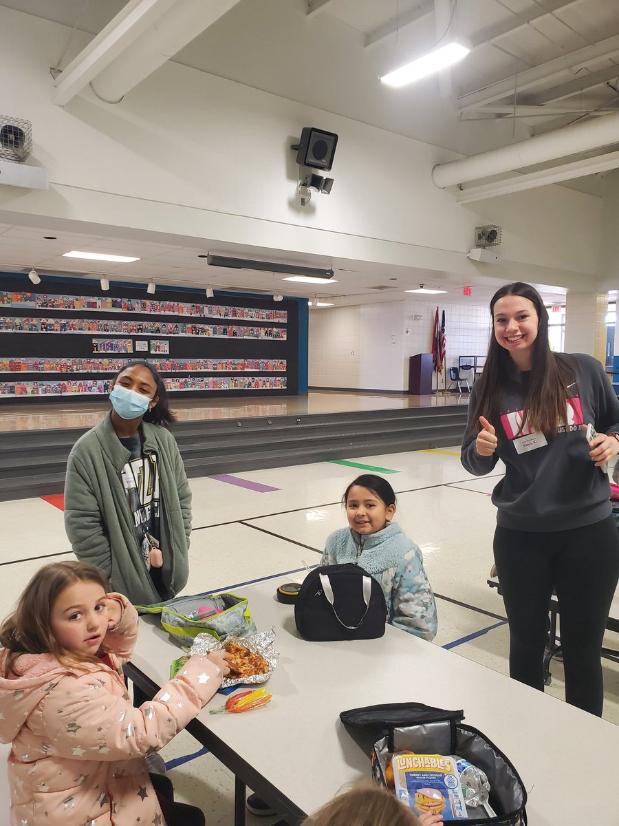 OUR East High Leaders are having a phenomenal time with OUR #FutureLions at Hawthorn Elementary today! #EastsidePride