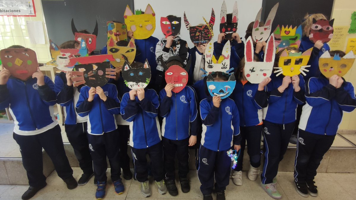 Con la excusa del #Carnaval, 1er ciclo de PRIM @SVP_Zgz ha realizado estas máscaras de material reciclado como homenaje a Picasso en su 50aniversario, ¡artistas! #artsandcrafts #Picasso
#TESELA
#ColegiosHHCC
#EducaciónVicenciana
#SaberMásParaServirMejor
#ConstruimosSueñosDePaz
