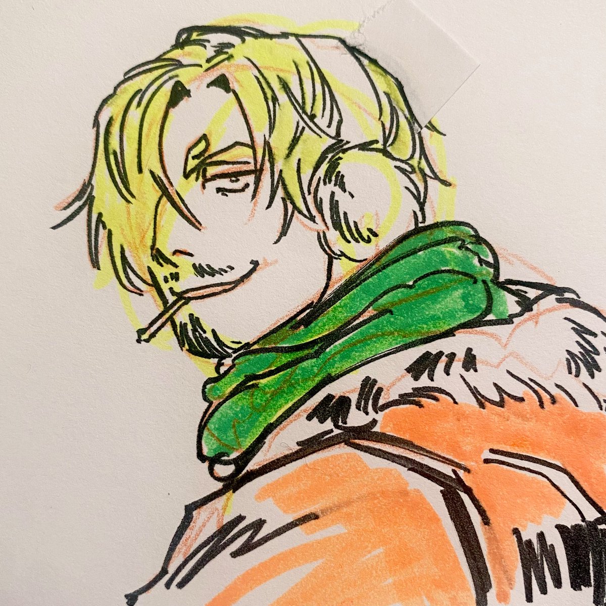サンジ(ワンピース) 「Sanji doodles for friends 」|Roxy 💥のイラスト