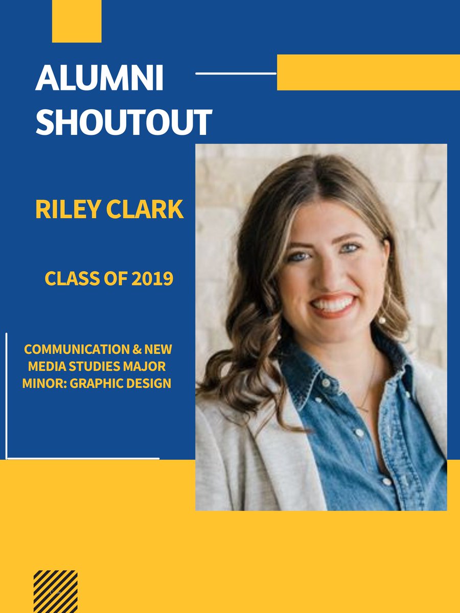 MSJCOM's tweet photo. This weeks Alumni Shoutout goes to Riley Clark. Swipe to see what life is like post-grad and advice for current students. Thank you for the awesome words of encouragement Riley, Congratulations!
#msj #alumnishoutout https://t.co/OEFzSYuLPN