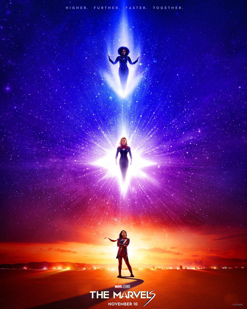 FilmogAtlas's tweet photo. New poster for The Marvels just dropped https://t.co/97g6xhCI2b