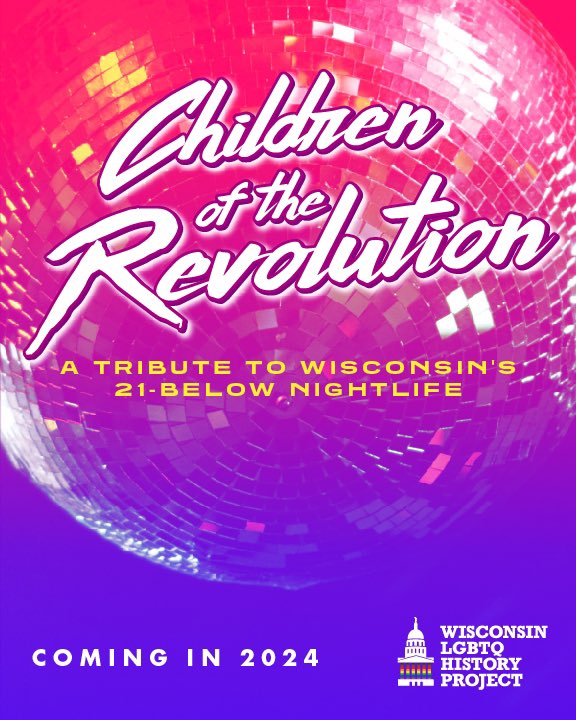WisLGBTQHistory's tweet photo. Many thanks to Dave Esparza of #Queery @wortradio for today’s interview on CHILDREN OF THE REVOLUTION, our new book about #Wisconsin nightlife coming in spring 2024!
We’ll share the interview as soon as we have it! #BeSeen 🏳️🌈🏳️⚧️ https://t.co/YYnRSN1c9r