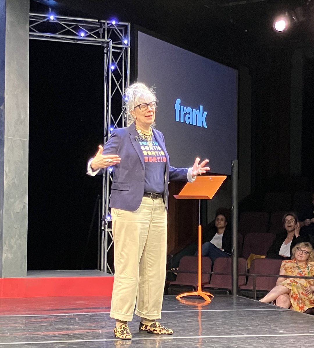 .@Lizzwinstead is a badass with a deep heart, whose tears of gratitude for the people at frank shows just how much she cares about making the world better. Thank you, Lizz. To quote @annsearight, “frank wouldn’t be the same without Lizz.” #frank2023