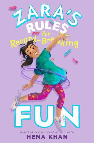 From the beloved author of 'Amina's Voice' comes the first book in a humor-filled middle grade series. “Zara’s Rules for Record-Breaking Fun” by Hena Khan @henakhanbooks; illustrated by Wastana Haikal @wastanahaikal. Read our review: sclsnj.org/for-kids-and-t…