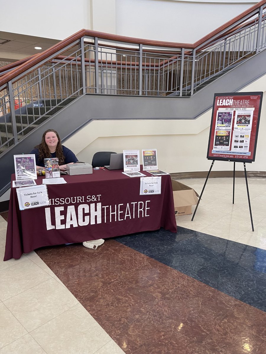 On selected Fridays we will be adding a fun-sized box office in the Havener Center from 11am - 1pm. Save a walk to Castleman Hall and buy your tickets here!
S&amp;T Student RUSH prices - $15 Aquila Theatre's Pride and Prejudice on Feb. 25 and $10 The Kay Brothers on March 10.