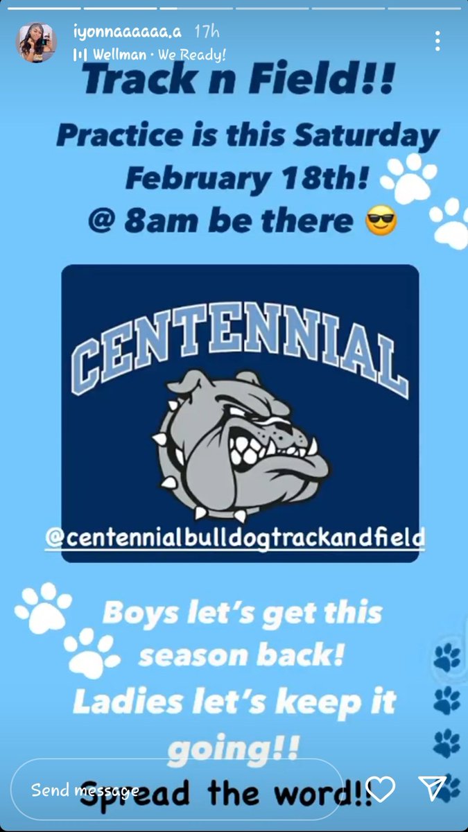 Centennial T&F tweet media