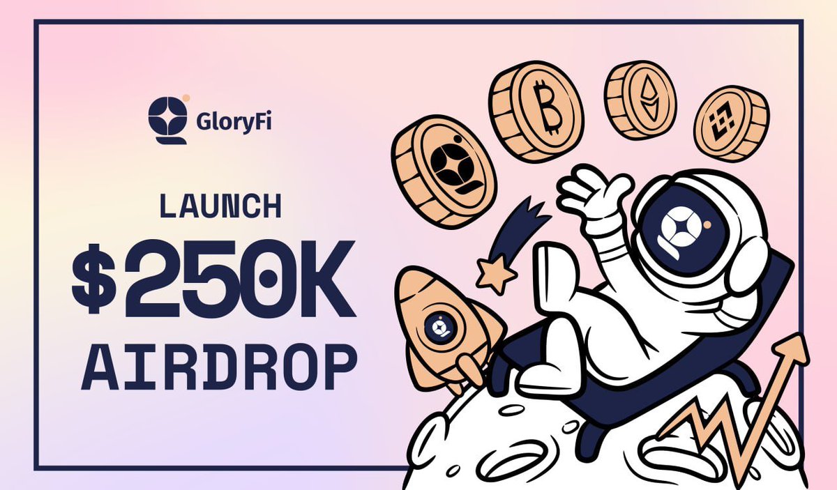 Airdrop6_com's tweet photo. New #airdrop: Glory (For all)
Reward: $250,000 in GLR
News: Backers, CertiK
Distribution date: May 15th

🔗Airdrop Link: https://t.co/NFj437QPZd https://t.co/KLdPlvYN88