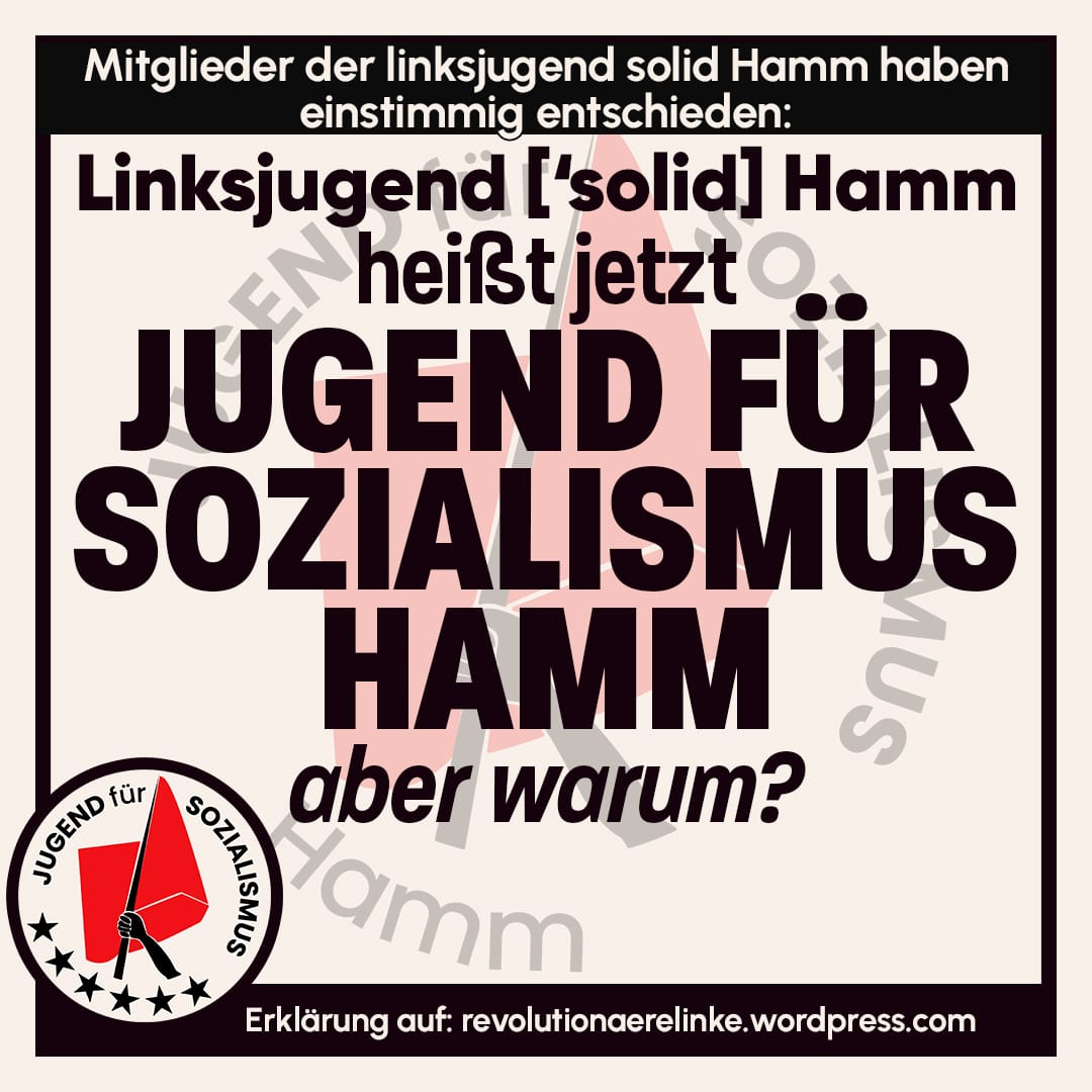jfshamm's tweet photo. [1/6] Im Zuge des kürzlich abgehaltenen Basisgruppentreffens der linksjugend ['solid] Hamm wurde eingehend die politische Erklärung des BAK Revolutionäre Linke diskutiert, welche einstimmig von den Teilnehmenden beschlossen wurde. https://t.co/tYbQ21UbqG