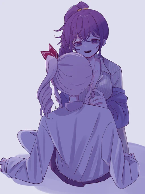 なしみぞれ(@ Nashi_mizore)さんの『霙と薫衣』というお話の個人的好きシーン(全部好き)のFAです。「瑞希はさ、怖いんでしょ?」 