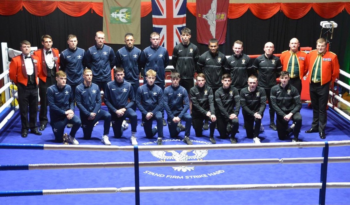 Last night @Army1MERCIAN fought the 2nd Battalion, Parachute Regiment in the Army Boxing Championships. Despite wins at Middle, Heavy and Superheavy-weight, it was not enough to defeat an excellent team from 2 PARA. As ever: #StandFirmStrikeHard.