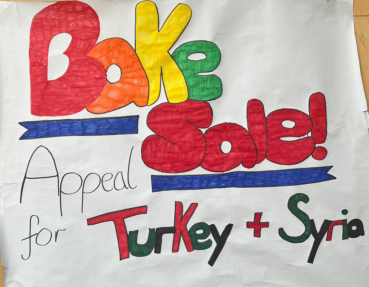 Well done to the <a href="/theparkmains/">Park Mains High</a> Eco and Charities Committees for organising a bake sale today to raise funds for those affected by the Türkiye-Syria Earthquake.