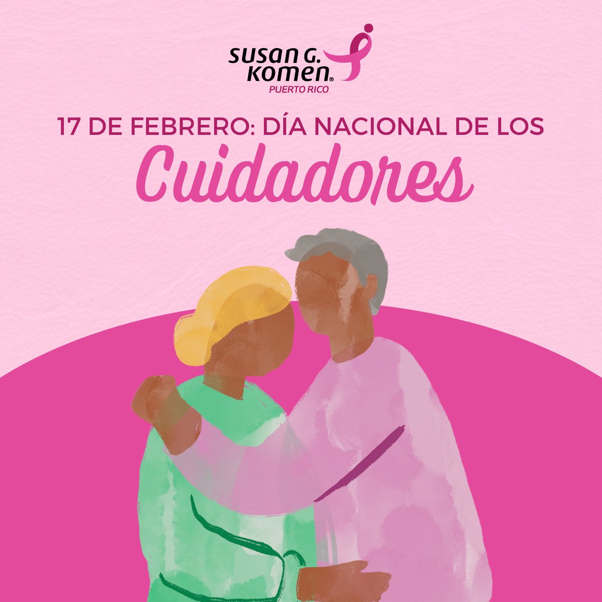 komenpr's tweet image. Hoy se conmemora el Día Nacional de los Cuidadores. 🫂 Por esa razón hoy reconocemos y agradecemos a esas personas que día a día se entregan para asegurar el bienestar y la calidad de vida de una paciente de cáncer de seno. 💓

#KomenPR